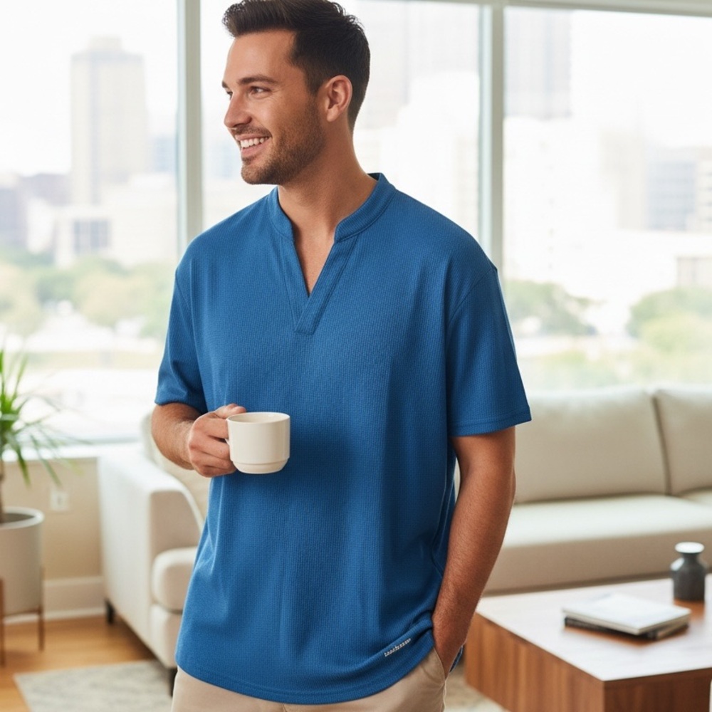 Royal Blue Polo Shirt Classic Design
